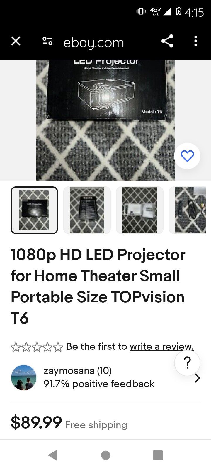 LED Home Theater Projector