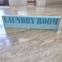 Laundry Wooden Sign