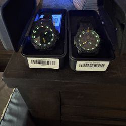 2 Luminox Blackout Watches – 3051 & 3080
