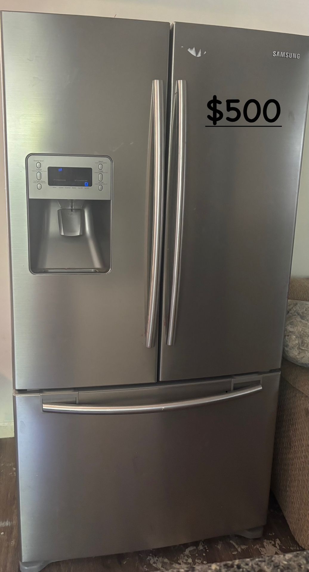 22 Cu.ft. Stainless Steal 3 Door Samsung Refrigerator