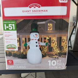10 Ft Snowman 