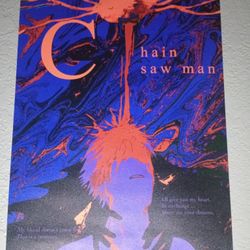 Chain Saw Man Anime Canvas Poster 