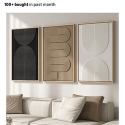 Wall art 3 set framed