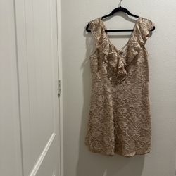 Used Forever 21 Beige Dress Size 1XL
