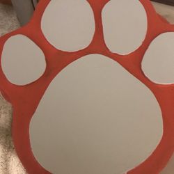 Large Concrete Paw Print Stepping Stone   New 