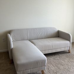 Beige IKEA Sofa with Chaise
