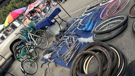 Bike parts an bikes. National city swapmeet