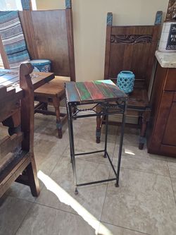 Square side table