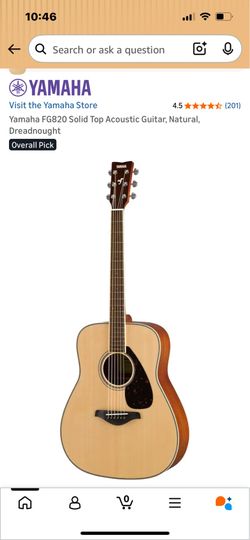 Yamaha FG 820 acoustic guitar