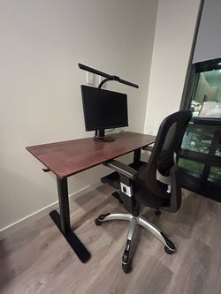 Acer Monitor,  Desk, & Chair