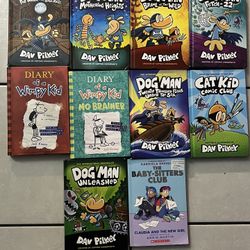 Dog Man, Cat Kid, and Diary Of A Wimpy Kid