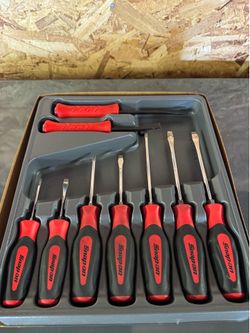 Snap on soft grip screw driver set