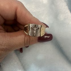 14k Gold Christ Ring
