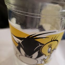 Welch's Looney Tunes 6 Collector Series Sylvester And Tweety Jelly Jar

