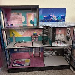 Wooden LOL Dollhouse 33in By 33 In 
