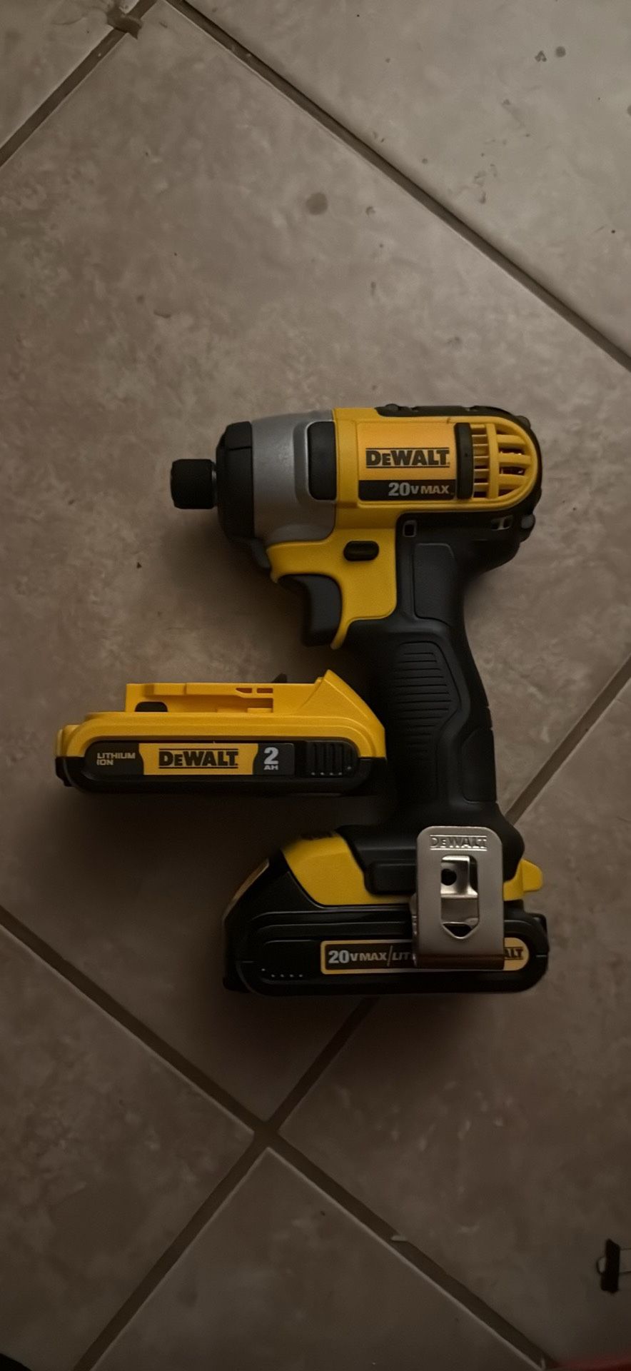 Brand New Dewalt Impact Driver 20V Brand New 2 Batteries, Charger 