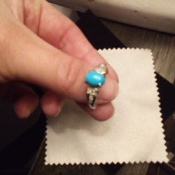 Sleeping Beauty Turquoise Size 8 Adjustable 