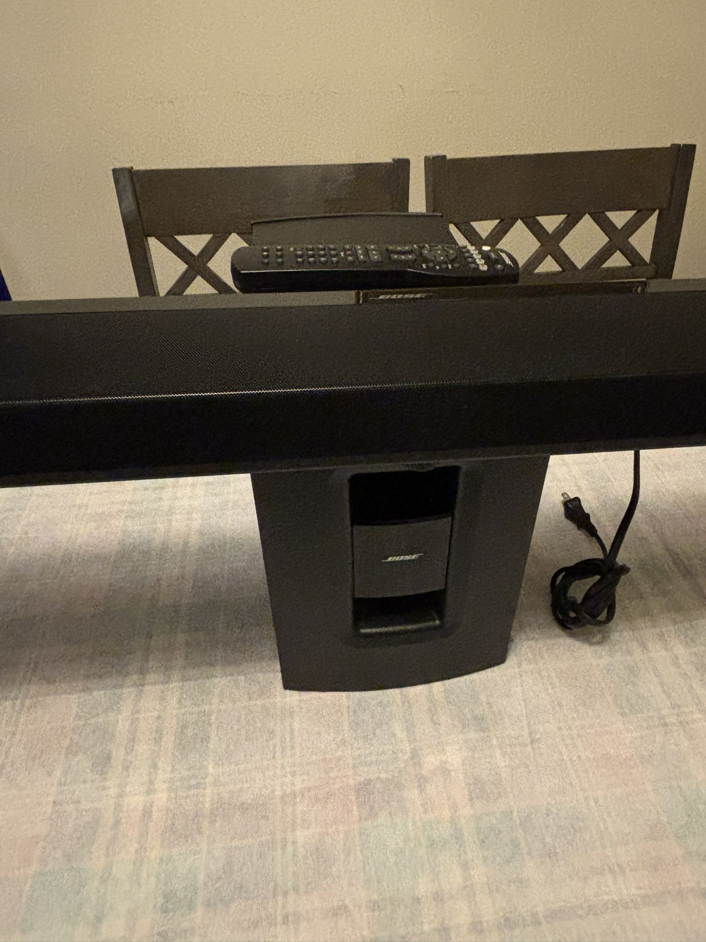 Bose CineMate 1SR Speaker System Black Soundbar w/Wireless Sub & REMOTE