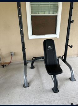 Marcy Pull-up and push-up station adjustable Rack & bench $240