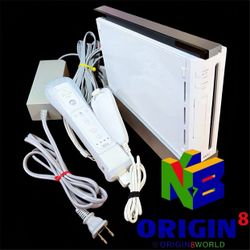 Nintendo Wii RVL-001 Console White Bar Power AV Cables Official OEM Nintendo White Wii Remote Motion Plus Controller RVL-003 + Nunchuck Gamecube Teste