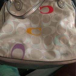 Coach  Bag Multi Color Beige 