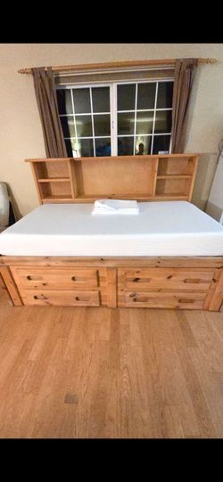 Bed and new mattress twin