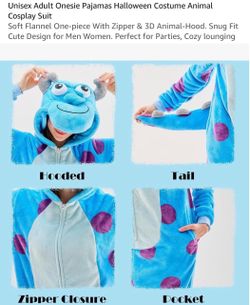 Adult Monster inc Pijama Costume