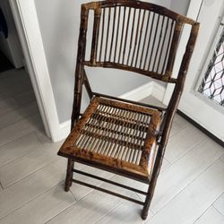 Bamboo Style Folding Chair 