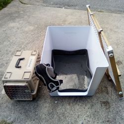 Dog Bathroom  Small Dog Kennel+Gate