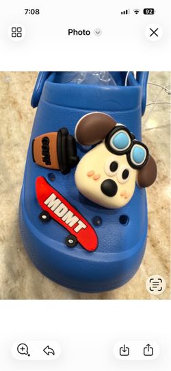 Blue Crocs Clog with Jibbitz Charms