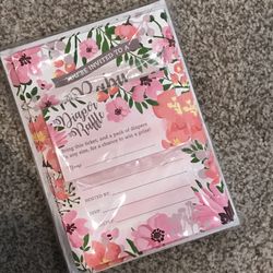 BAby shower Invite and diaper raffle