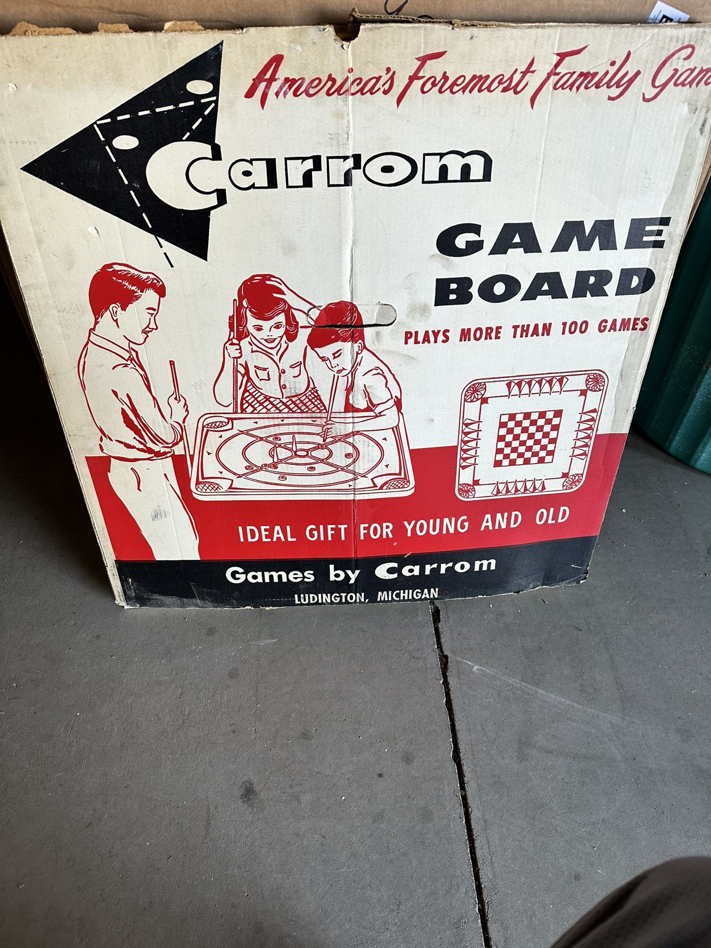 Original 1970’s Carrom Game Board