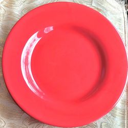 Tabletops Gallery Cherry Red Plates Set