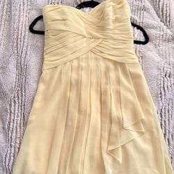 David’s Bridal Strapless Dress