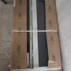 Eurocraft Industries Impact Window – EC-300 Horizontal Roller, 23” x 45”, Laminated Gray Glass 4 Pieces Of Same Window Included