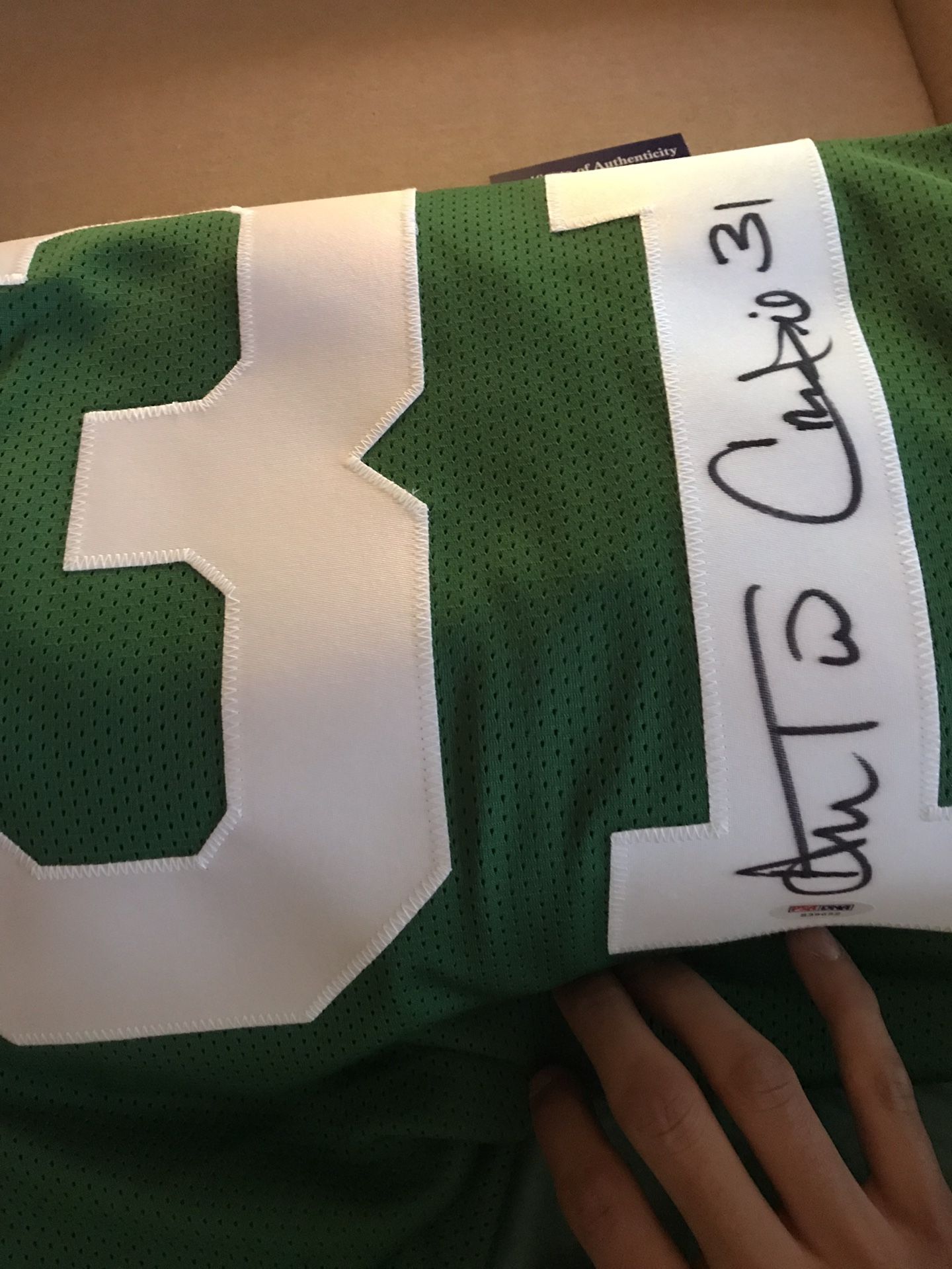Jets signed jersey