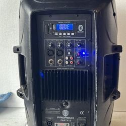 PRORECK PARTY12 Portable Bluetooth PA Speaker MP3 Line In 2 Mic Inputs