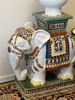 Large plants stand ceramic Elephant
