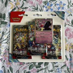 Pokemon Stellar Crown 3 pack blister