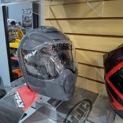 Motorcycle Modular Helmet Size Medium Gunship Gray Dot/Ece Approved