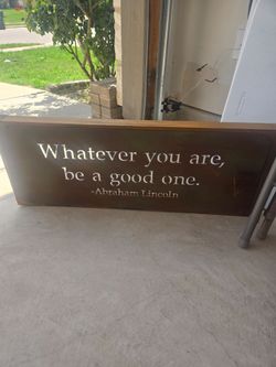 Movitational Sign Abraham Lincoln Quote