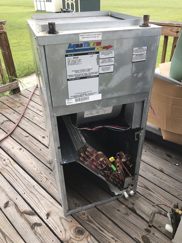 2.5 Ton aquatherm air handler, 3 ton Airtemp ac