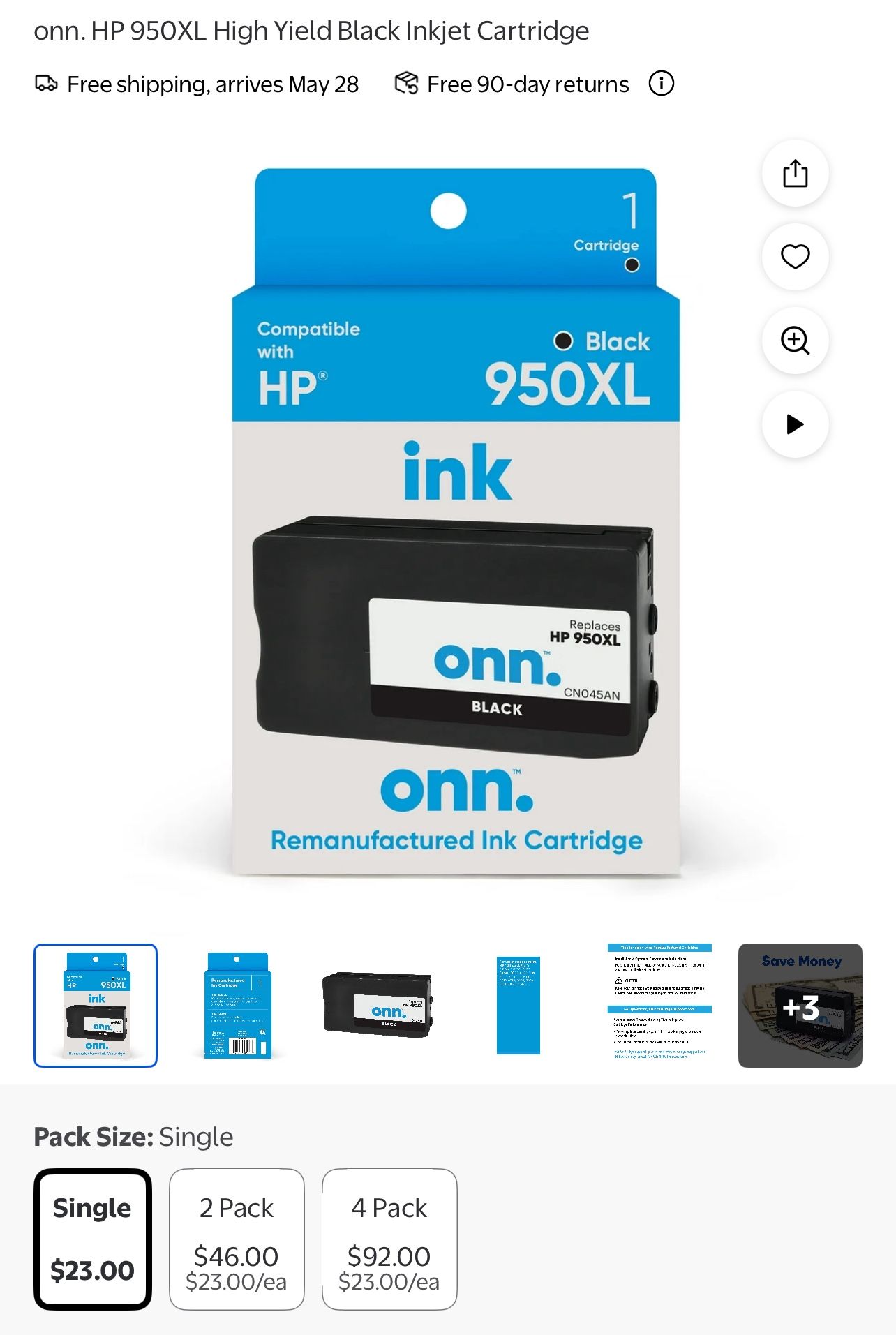 Ink 950 Xl Black Compatible With Hp