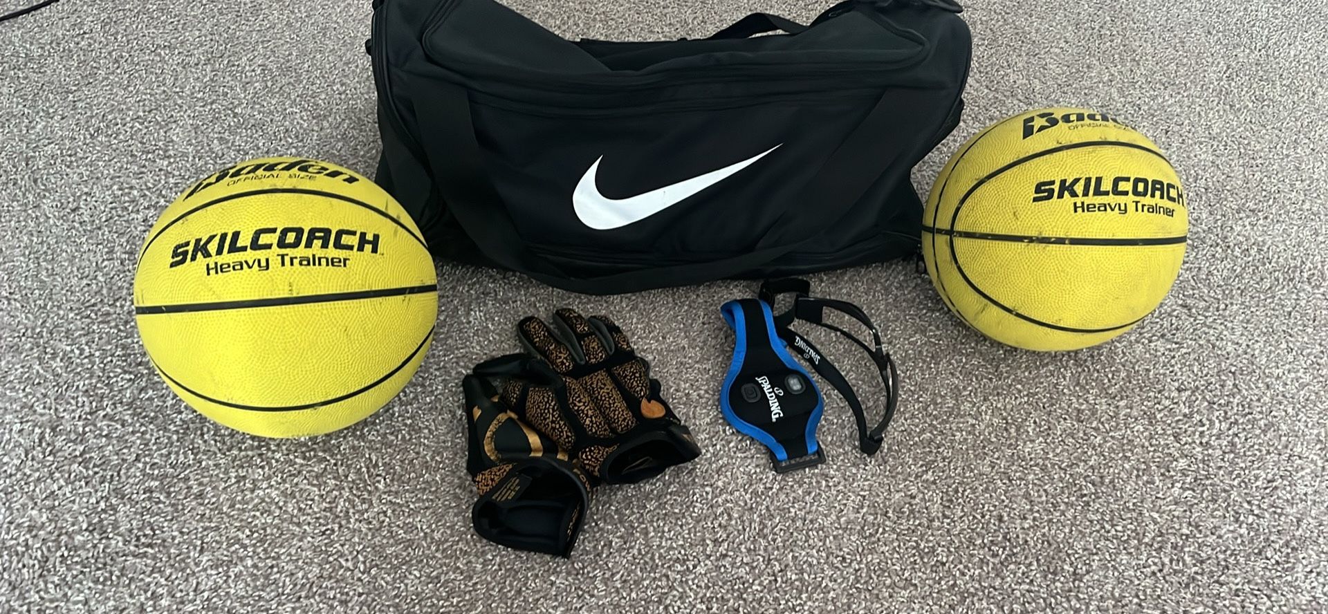 Nike Duffle Bag with Basketball Gear