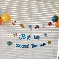 F irst Trip Around The Sun - first birthday party decorations