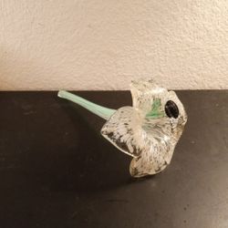 GORGEOUS Murano Italy 8" Confetti Glass Floral Sculpture.

