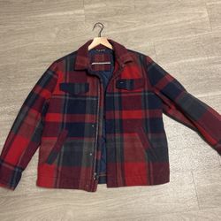 Tommy Hilfiger Plaid Coat, Large