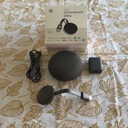 Google Nest Mini + Chromecast Ultra Bundle