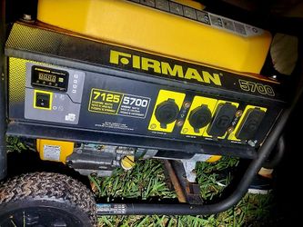 Firman P05(contact info removed)/5700 Watt 120/240 V Gas Recoil Start Generator