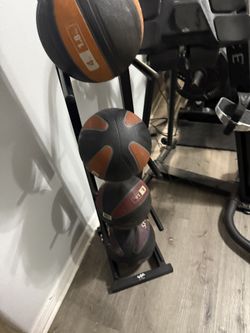 Medicine Balls And Medicine Ball Rack